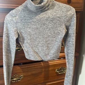 Arizona Jean Company Gray Crop Top